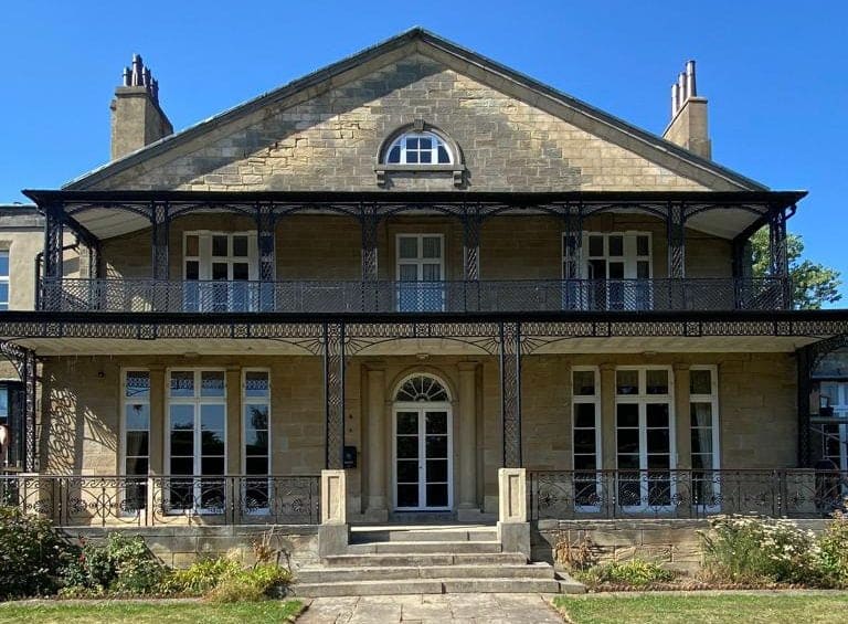 Historic building restoration. Hot lime pointing to ashlar masonry in Low Ackworth, Pontefract