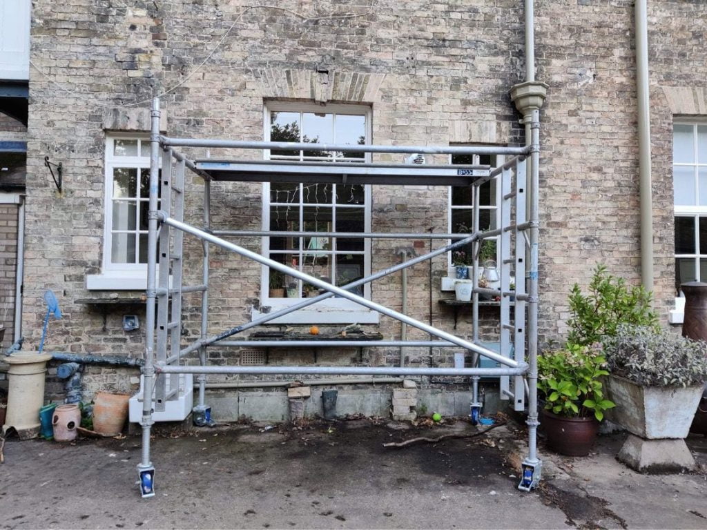 Repairing a self supporting brickwork lintel in Gateforth, North Yorkshire