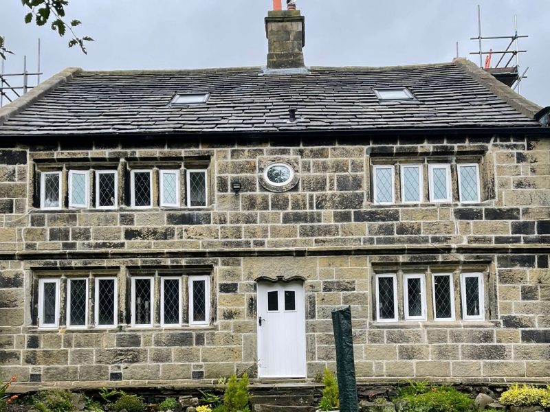 Glen Esk House Grade II listed building. Hot lime pointing, Keighley, Bradford Glen Esk House Grade II listed building. Hot lime pointing, Keighley, Bradford